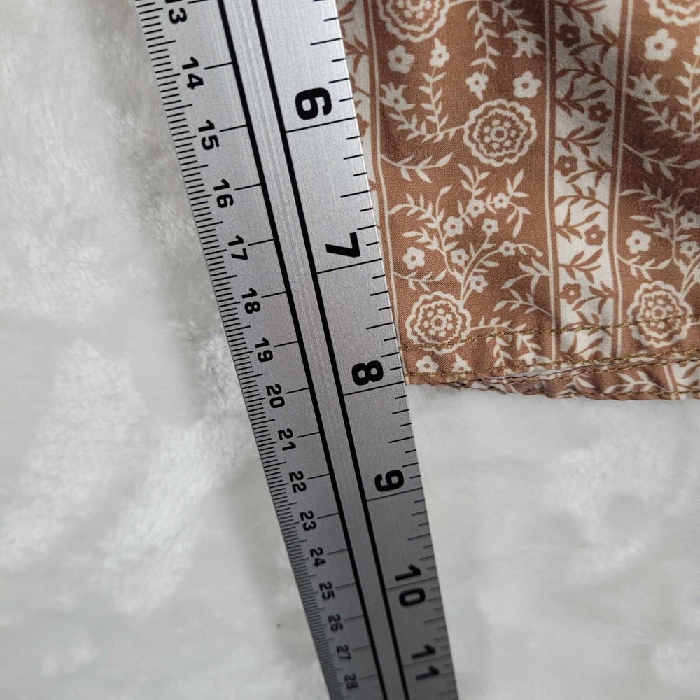 Rhythm Board Shorts Men's 36 Brown Beige Swim Trunk Beach Pool Surf Floral - Picture 4 of 8